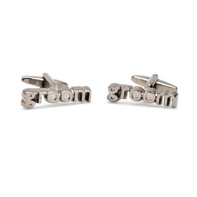 Groom Cutout Wedding Cufflinks, Wedding Cufflinks, ZBC1904, 	Mens Cufflinks, Cuffed, Clinks, Clinks Australia