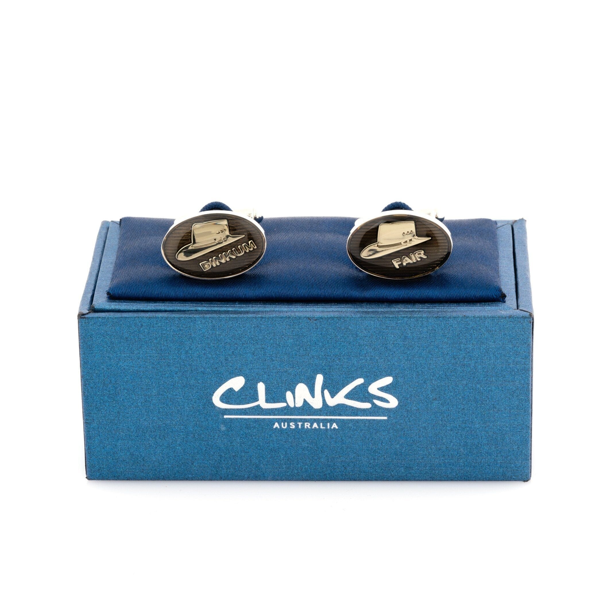Australian Fair Dinkum Akubra Hat Cufflinks Novelty Cufflinks Clinks Australia 
