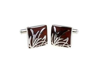 Reed Stainless Steel and Wood Cufflinks Classic & Modern Cufflinks Clinks Australia 