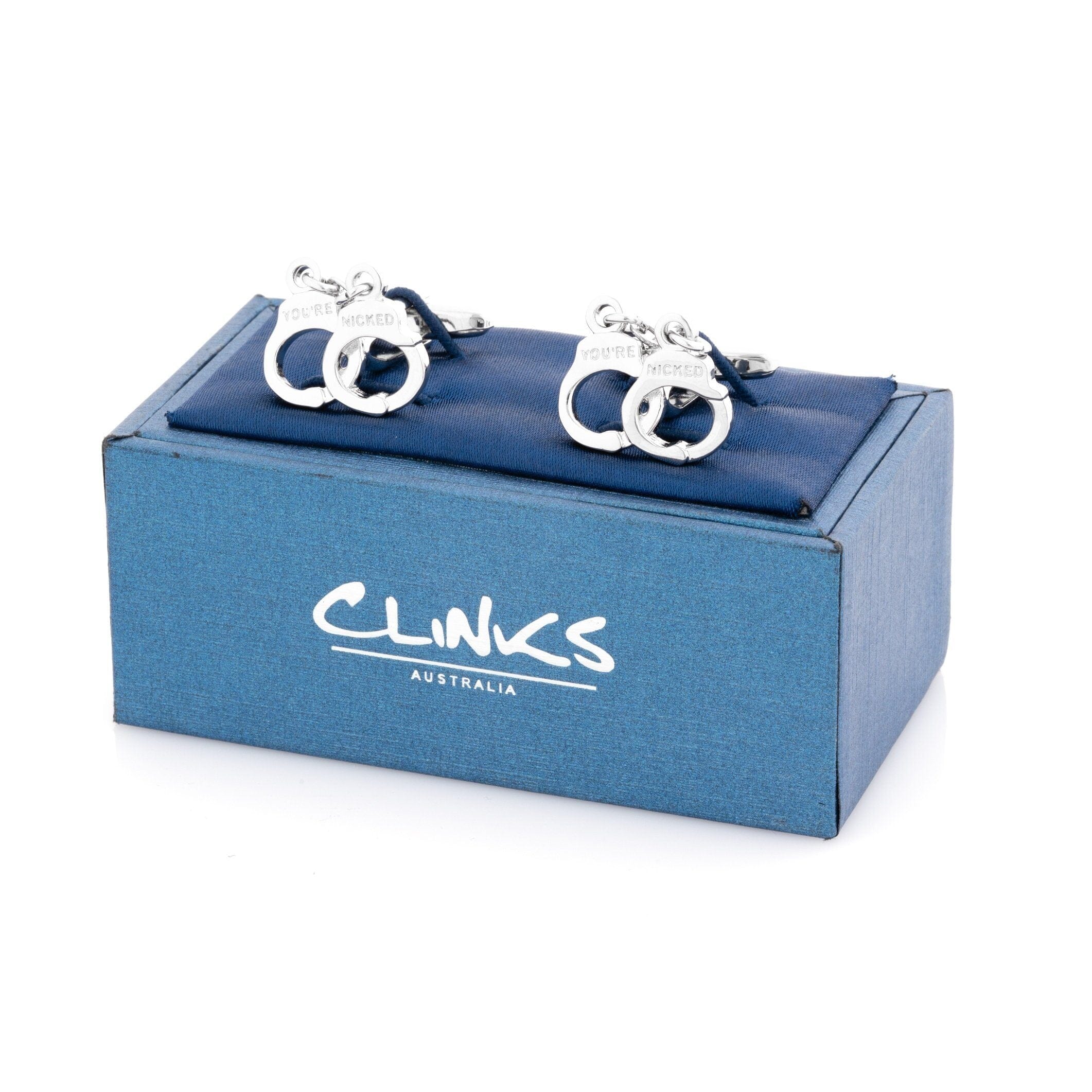 Silver Handcuff Cufflinks Novelty Cufflinks Clinks Australia 