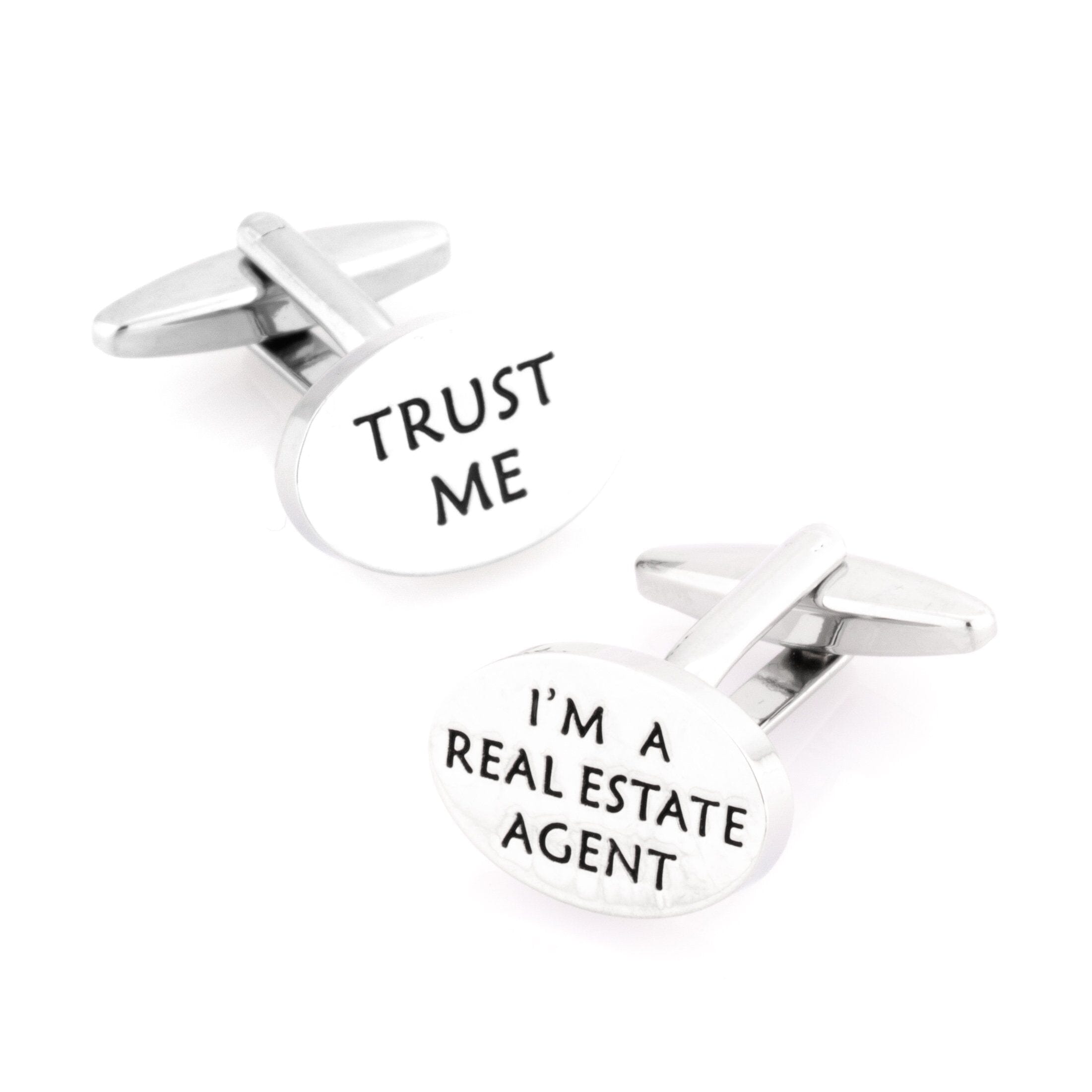 Trust Me, I'm A Real Estate Agent Cufflinks Novelty Cufflinks Clinks Australia Trust Me, I'm A Real Estate Agent Cufflinks 