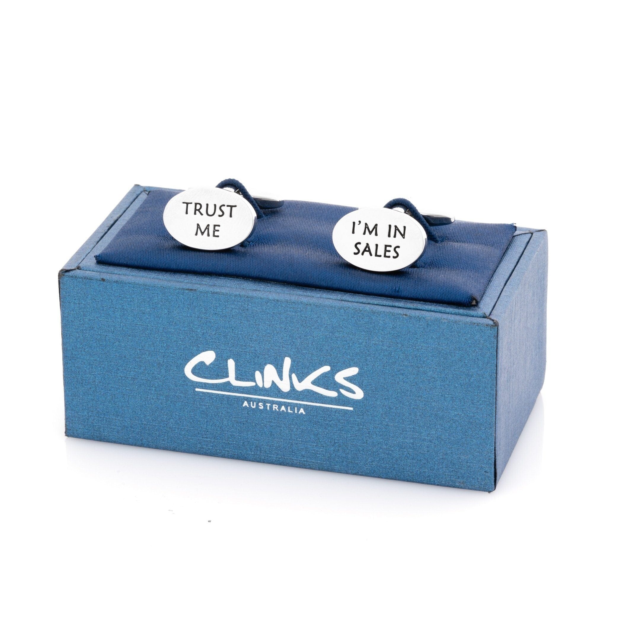 Trust Me, I'm in Sales Cufflinks Novelty Cufflinks Clinks Australia 