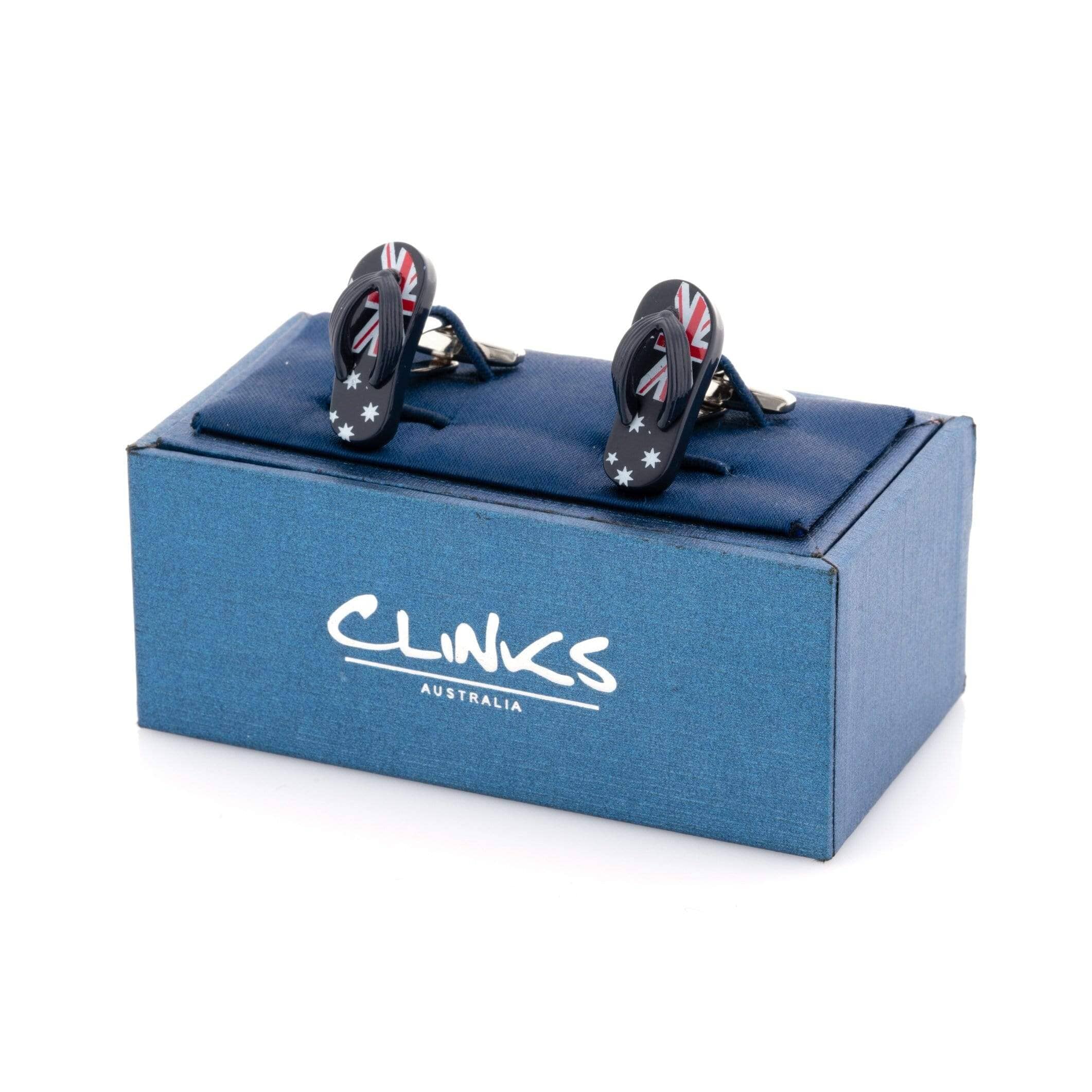 Australian Flag "Aussie" Thong Cufflinks Novelty Cufflinks Clinks Australia 