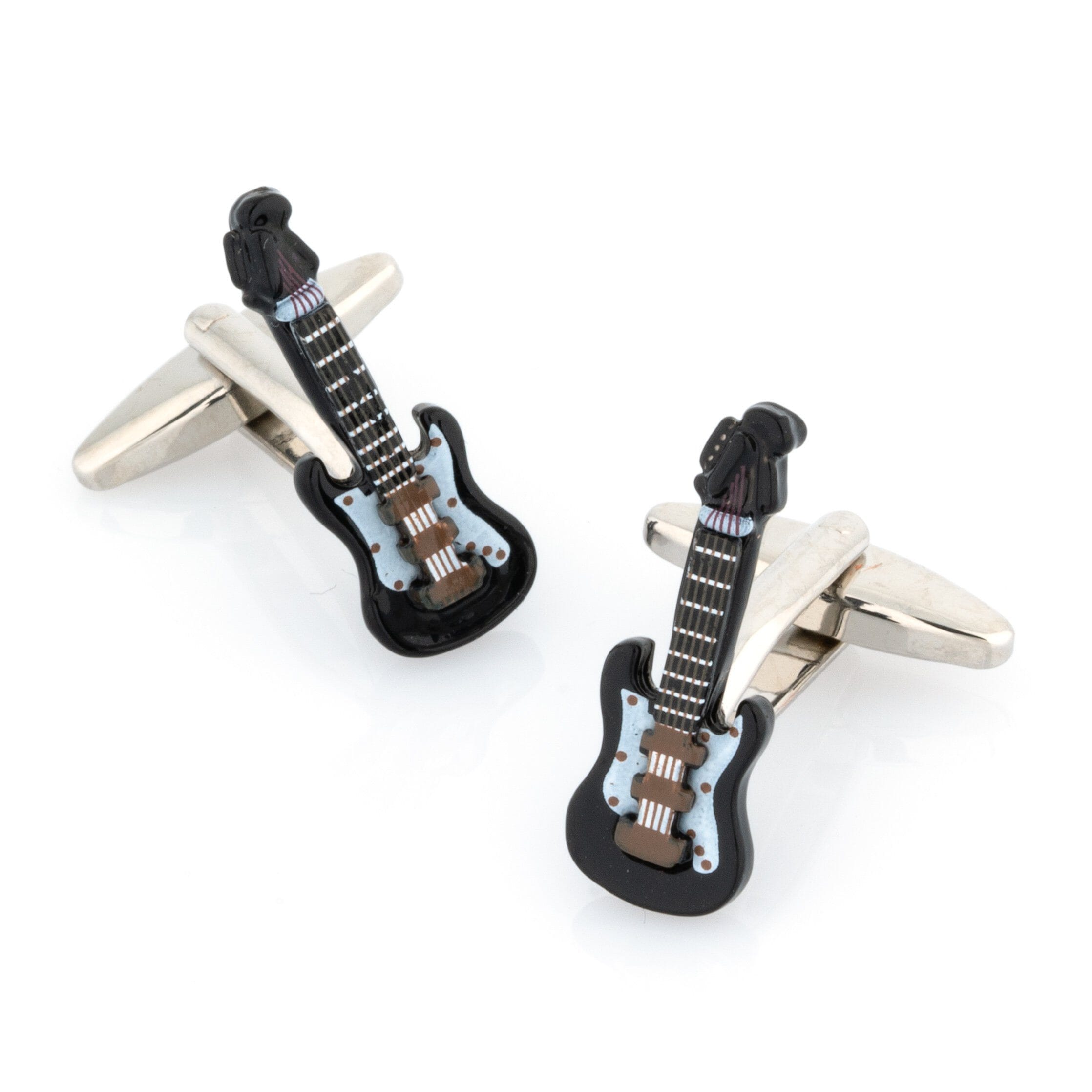 Black Electric Guitar Cufflinks Novelty Cufflinks Clinks Australia Black Electric Guitar Cufflinks 