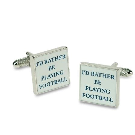  I'd rather be Playing Football Cufflinks, Novelty Cufflinks, ZBC2005, Mens Cufflinks, Cufflinks, Cuffed, Clinks, Clinks Australia