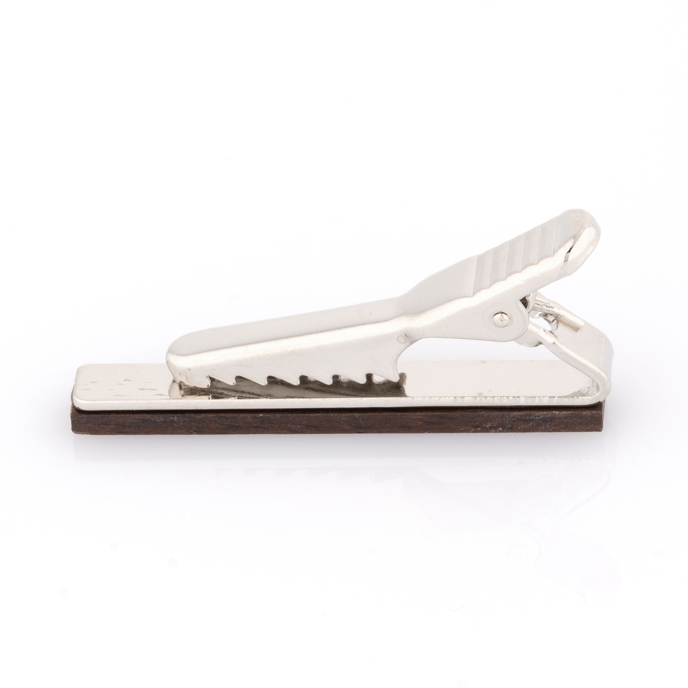 Small Dark Wood Tie CliP Tie Bars Clinks 