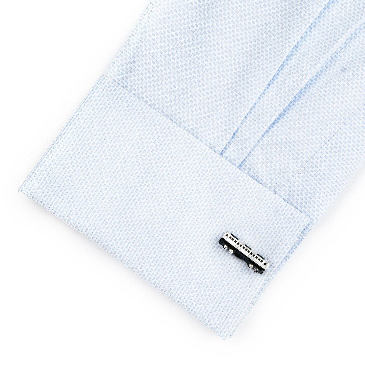 Silver and Black Train Carriage Cufflinks Novelty Cufflinks Clinks Australia 