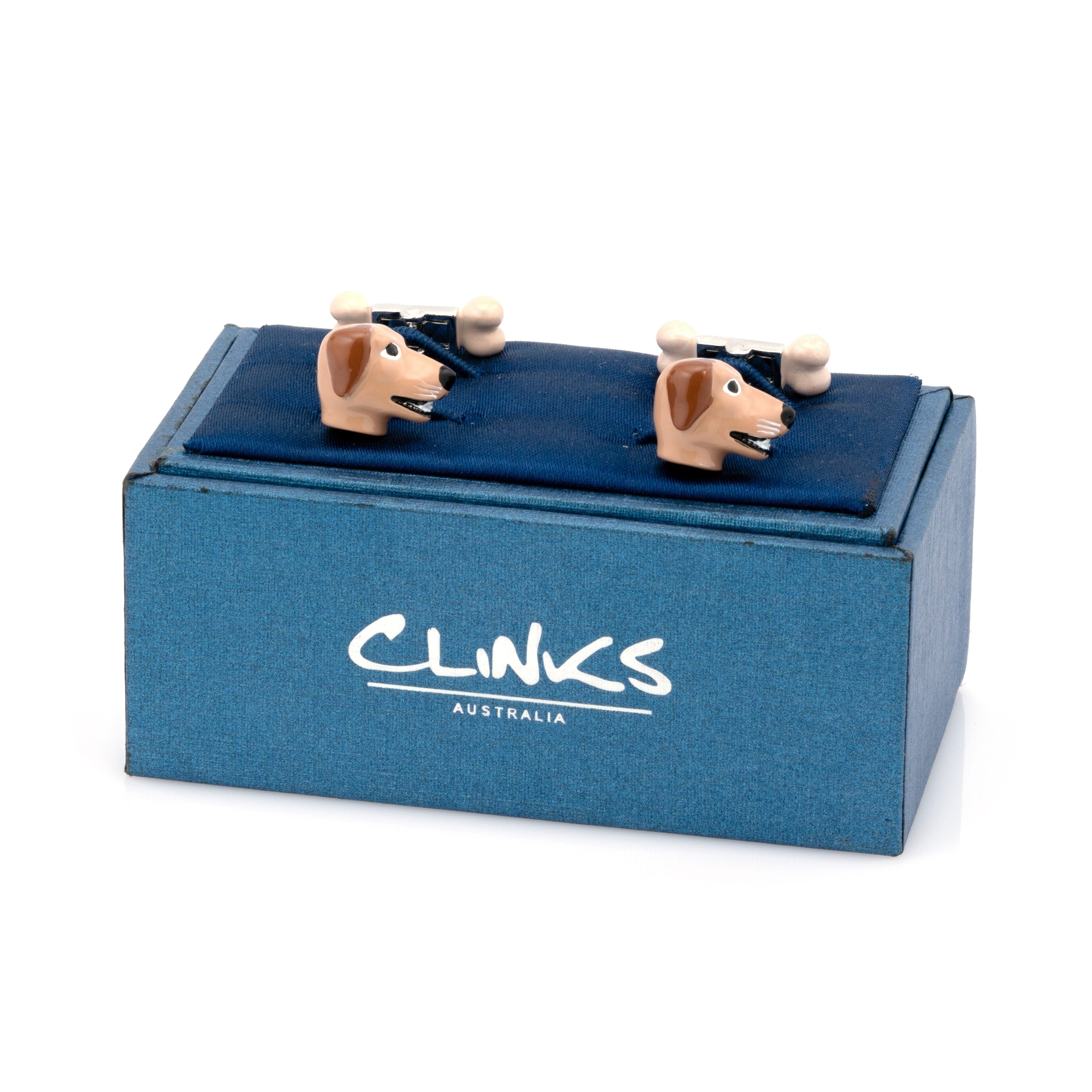 Dog and Bone Cufflinks Novelty Cufflinks Clinks Australia 