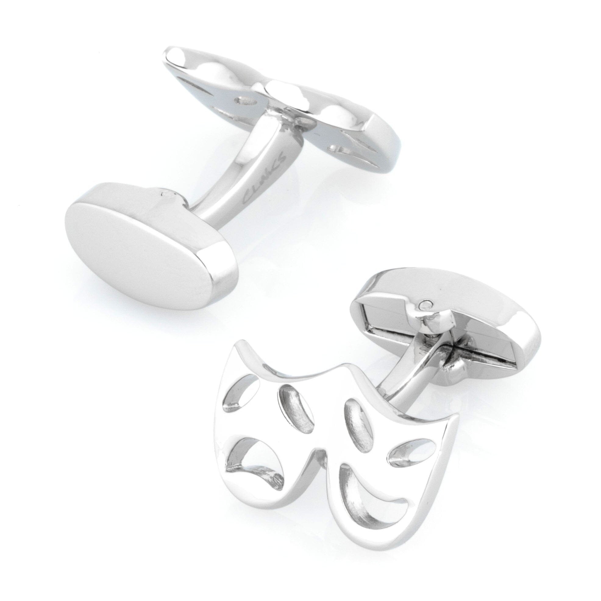 Silver Mask Cufflinks Novelty Cufflinks Clinks Australia 