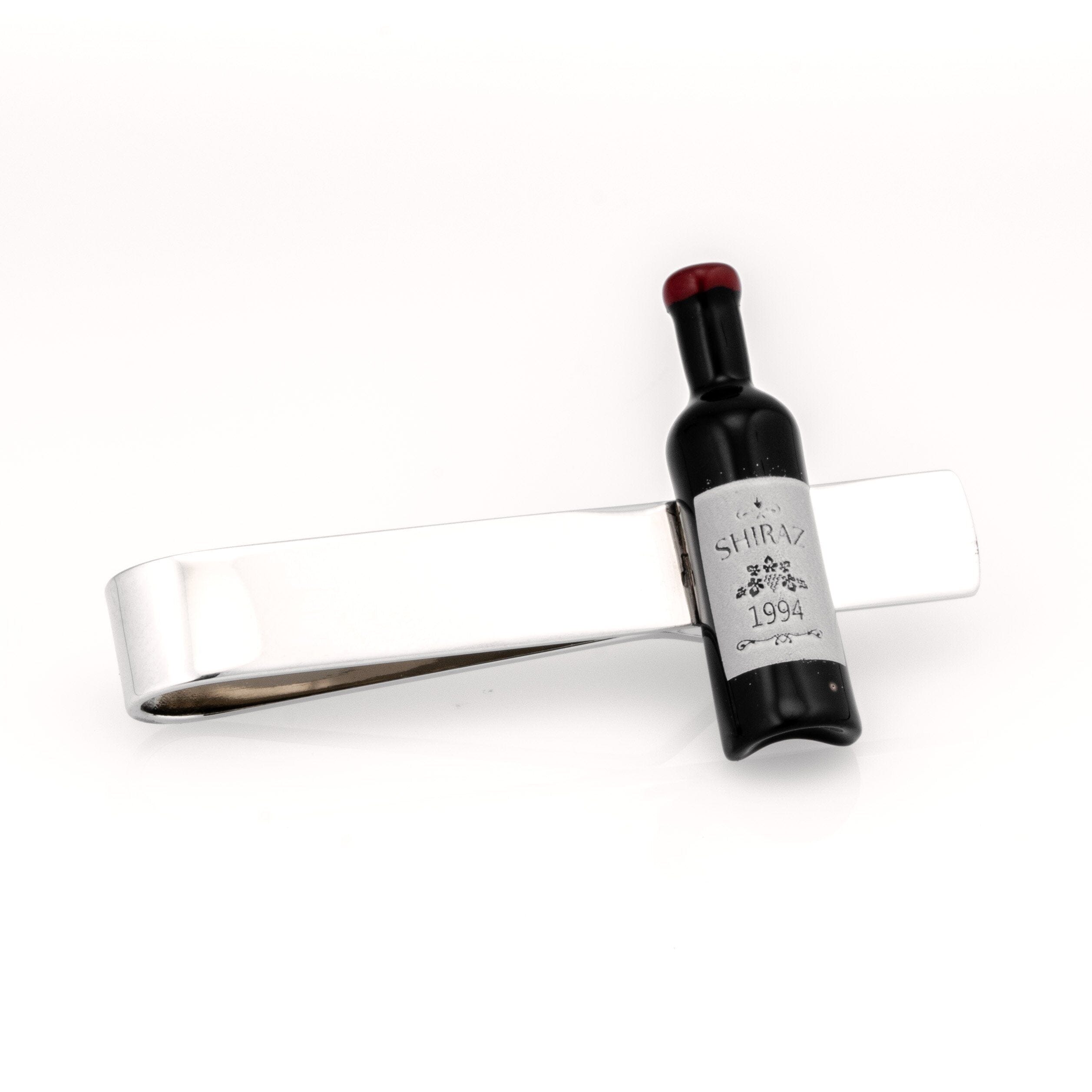 Shiraz Red Wine Bottle Tie Bar Tie Bars Clinks 