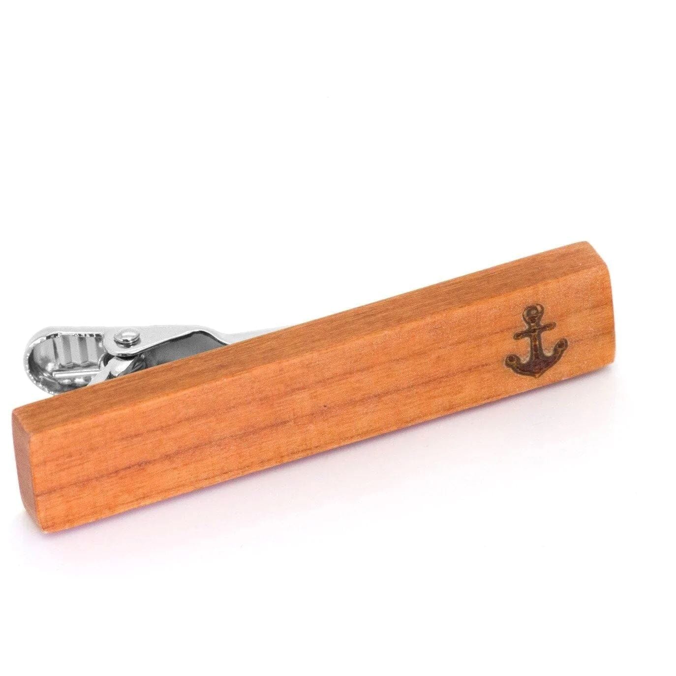Wood Anchor Stamp Tie Clip Tie Bars Clinks 
