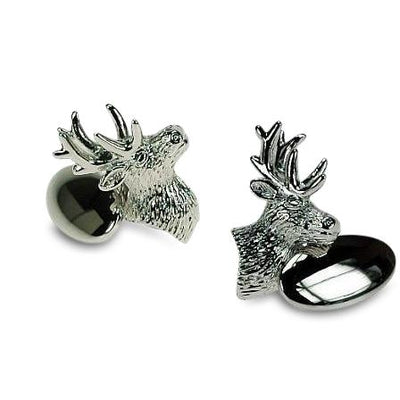 Stag's Head (with chain) Cufflinks