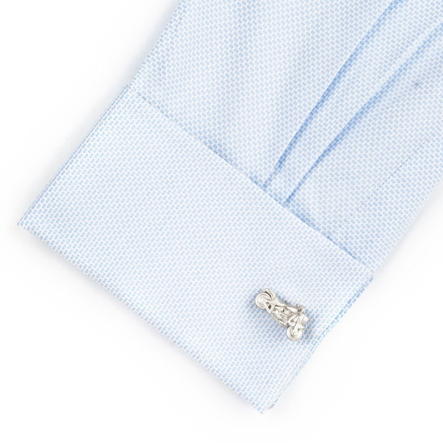 Silver "Harley" Motorbike Cufflinks Novelty Cufflinks Clinks Australia 