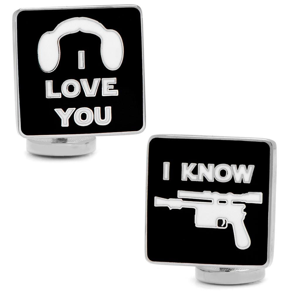 Star Wars I Love You I Know Symbol Cufflinks Novelty Cufflinks Star Wars 