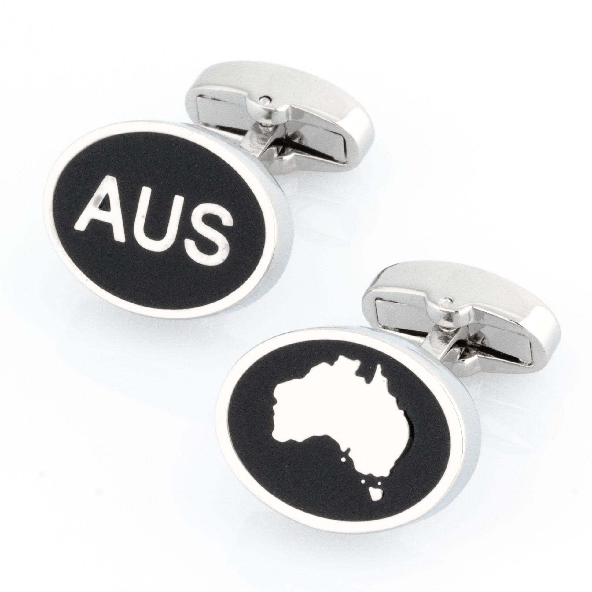 Australian Map and AUS Cufflinks Novelty Cufflinks Clinks Australia 