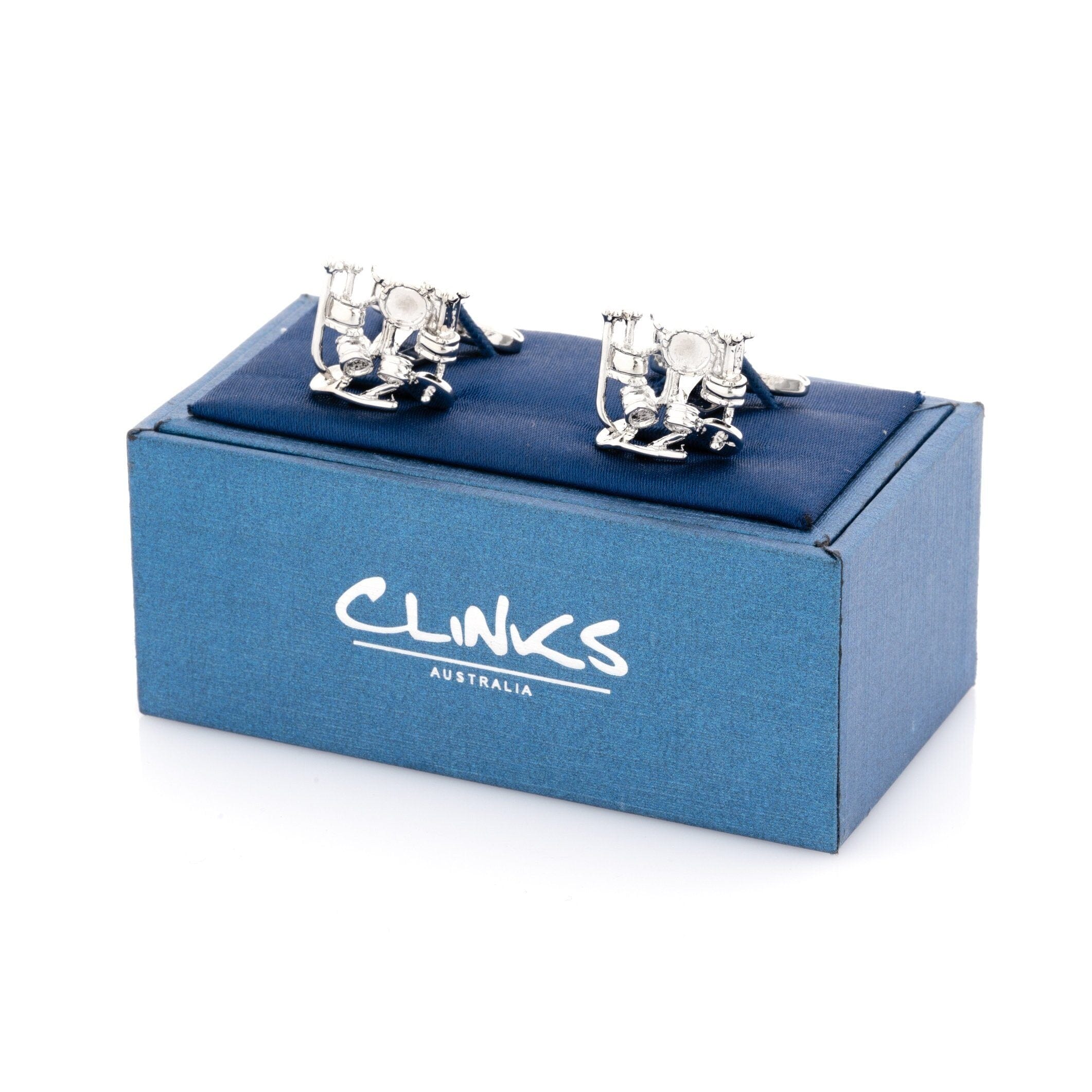 Silver Drum Kit Cufflinks Novelty Cufflinks Clinks Australia 