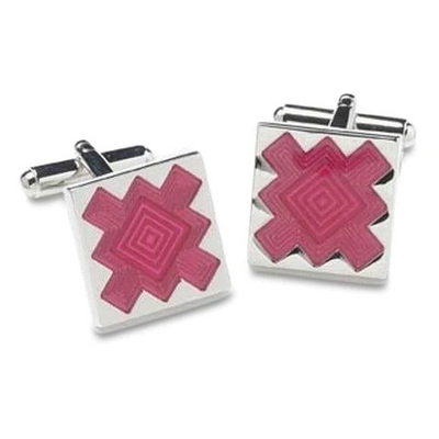 Red Cutout Design Cufflinks