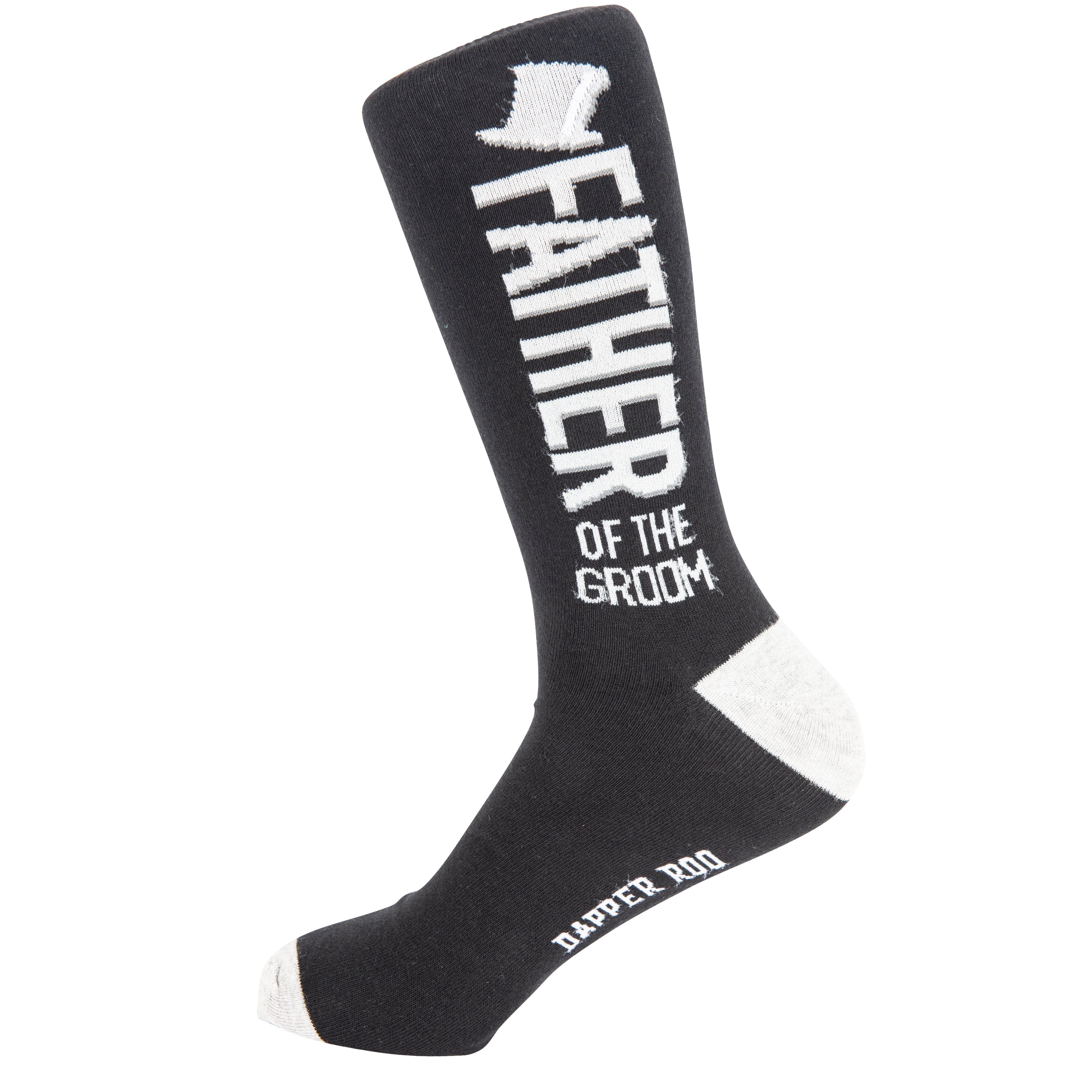 Father of the Groom Wedding Party Bamboo Socks by Dapper Roo Socks Dapper Roo 