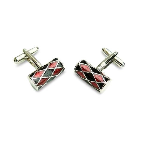 Harlequin Cannister Red Cufflinks, Novelty Cufflinks, ZBC1948, Mens Cufflinks, Cufflinks, Cuffed, Clinks, Clinks Australia