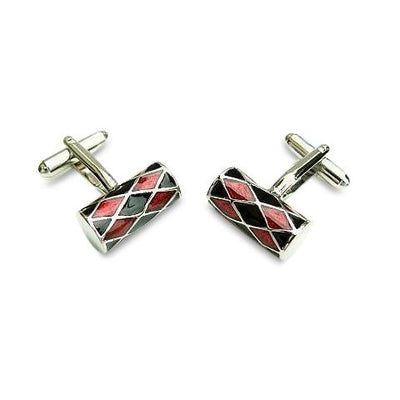 Harlequin Cannister Red Cufflinks, Novelty Cufflinks, ZBC1948, Mens Cufflinks, Cufflinks, Cuffed, Clinks, Clinks Australia
