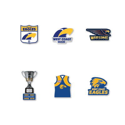 West Coast Eagles AFL Pin Set