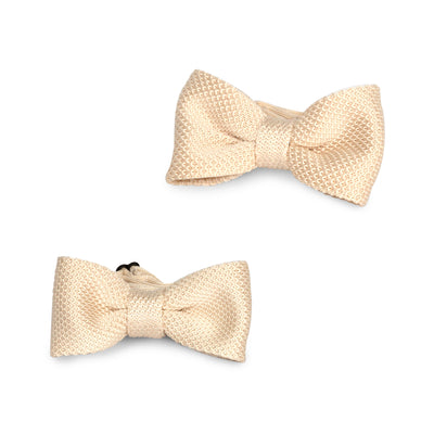 White Cream Adult Knit Bowtie