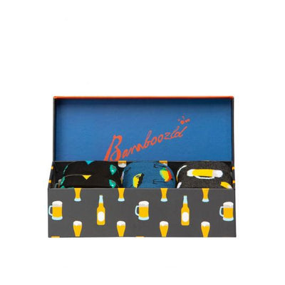 Blokes Life 3 pair Socks Gift Box, Socks, Bamboozld, Bamboo, Cotton, Spandex, Assorted Colour, SS7107, Clinks.com