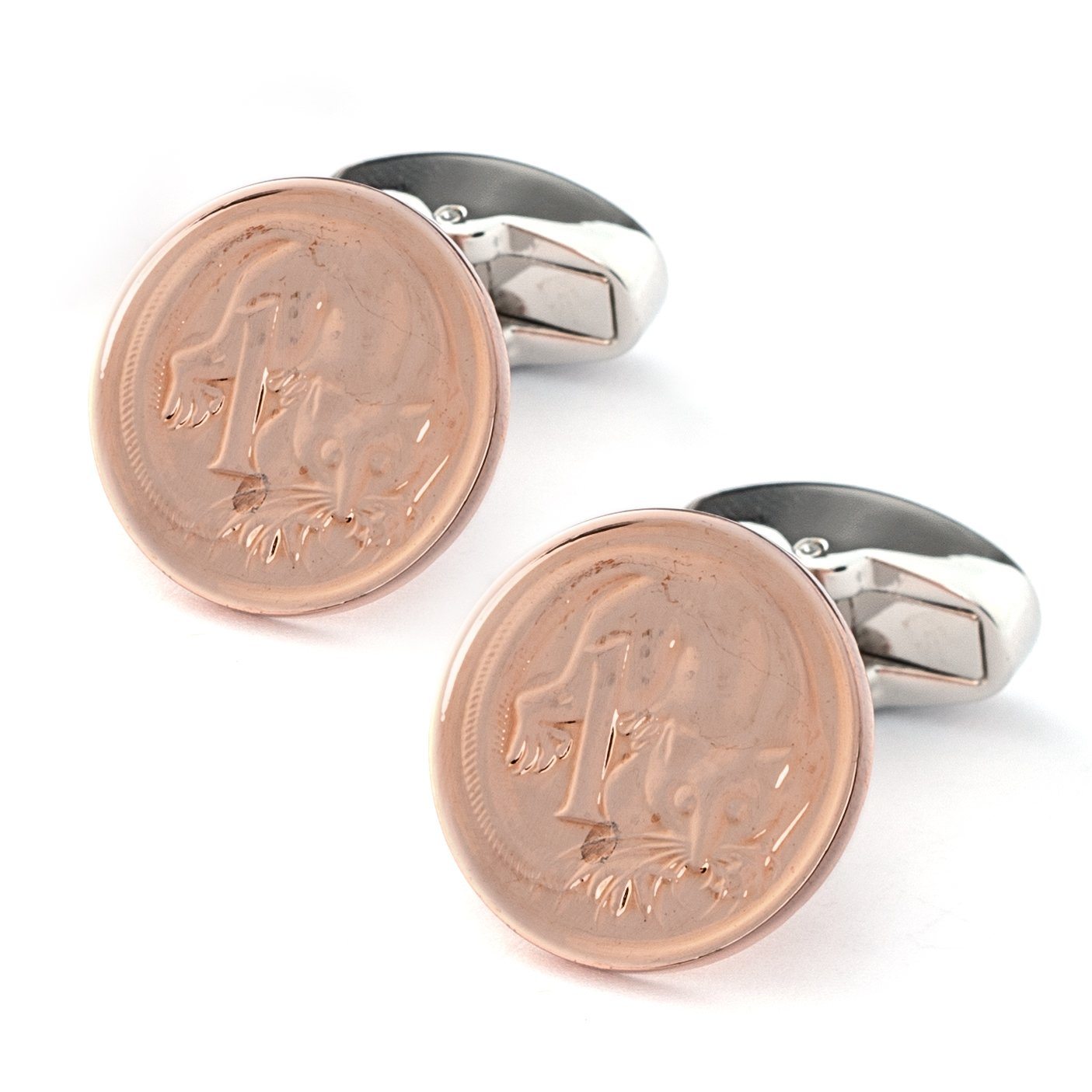 Australian 1 Cent Coin Cufflinks , Novelty Cufflinks , CL5601 , Mens Cufflinks , Cufflinks , Cuffed , Clinks , Clinks Australia 
