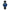 Classic Pedy Blue Swiss Opal Watch 36MM with Black Leather Strap