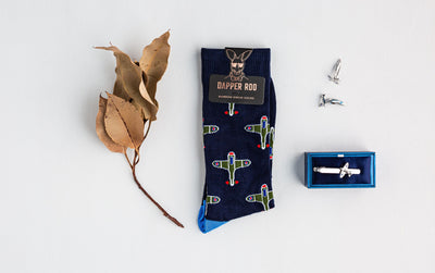 Spitfire Gift Set, Socks Gift Set, Gift Sets, Socks, Cufflinks, Tie Bars, Location: SK2023+CL6830+TC3570, GS1004, Clinks.com