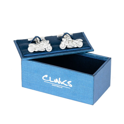 Silver "Harley" Motorbike Cufflinks