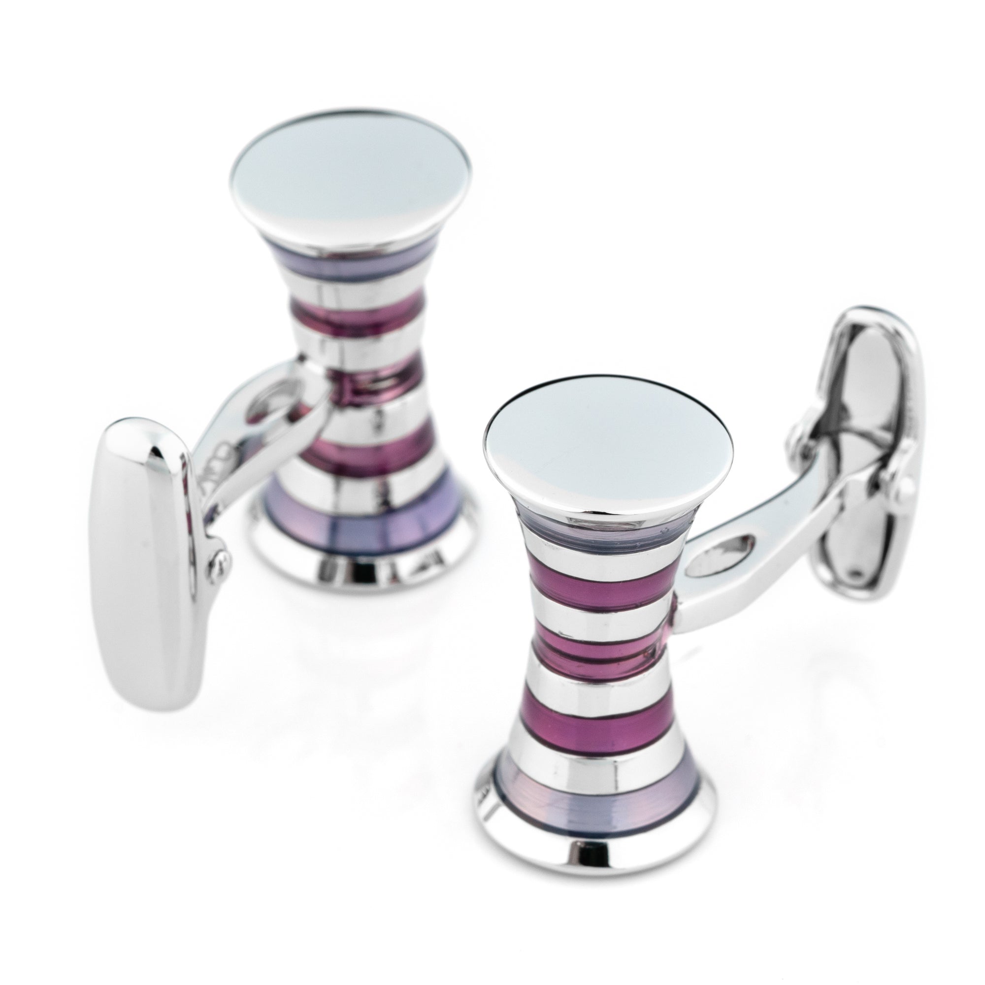 Purple Spiral Cufflinks