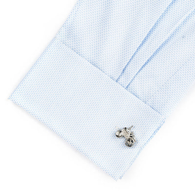 Silver Tractor Cufflinks