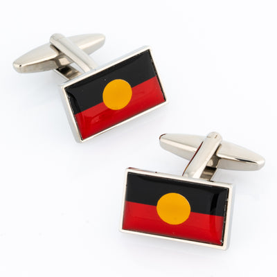 Australian Aboriginal Flag Cufflinks