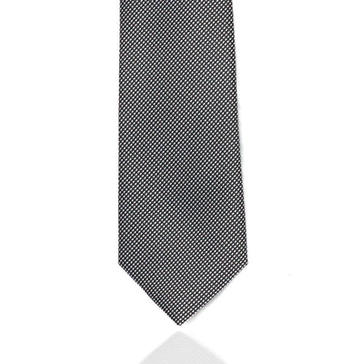 Silver and Black Weave MF Tie