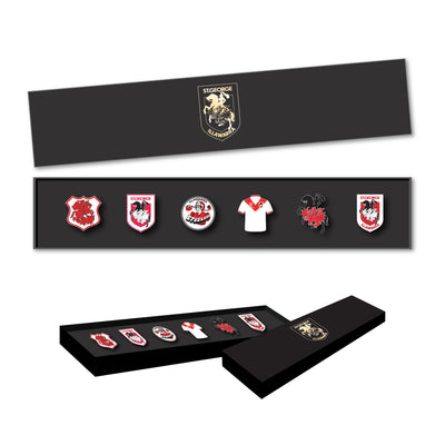 St. George Illawarra Dragons Logo NRL Pin Set