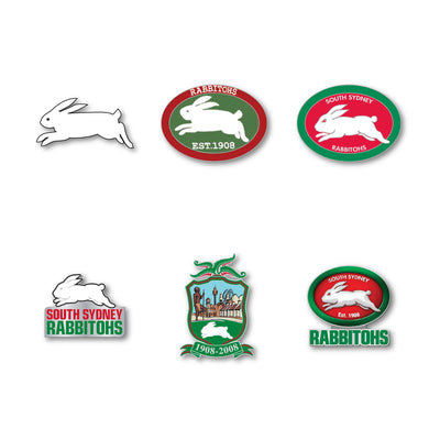 South Sydney Rabbitohs Logo NRL Pin Set