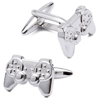 Silver Playstation Controller Cufflinks