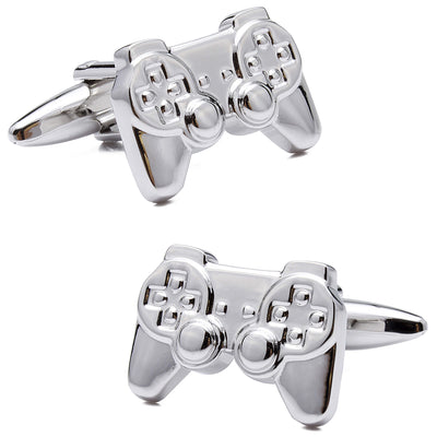 Silver Playstation Controller Cufflinks