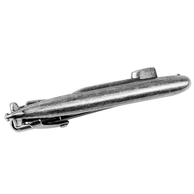 Submarine Tie Clip in Antique Silver