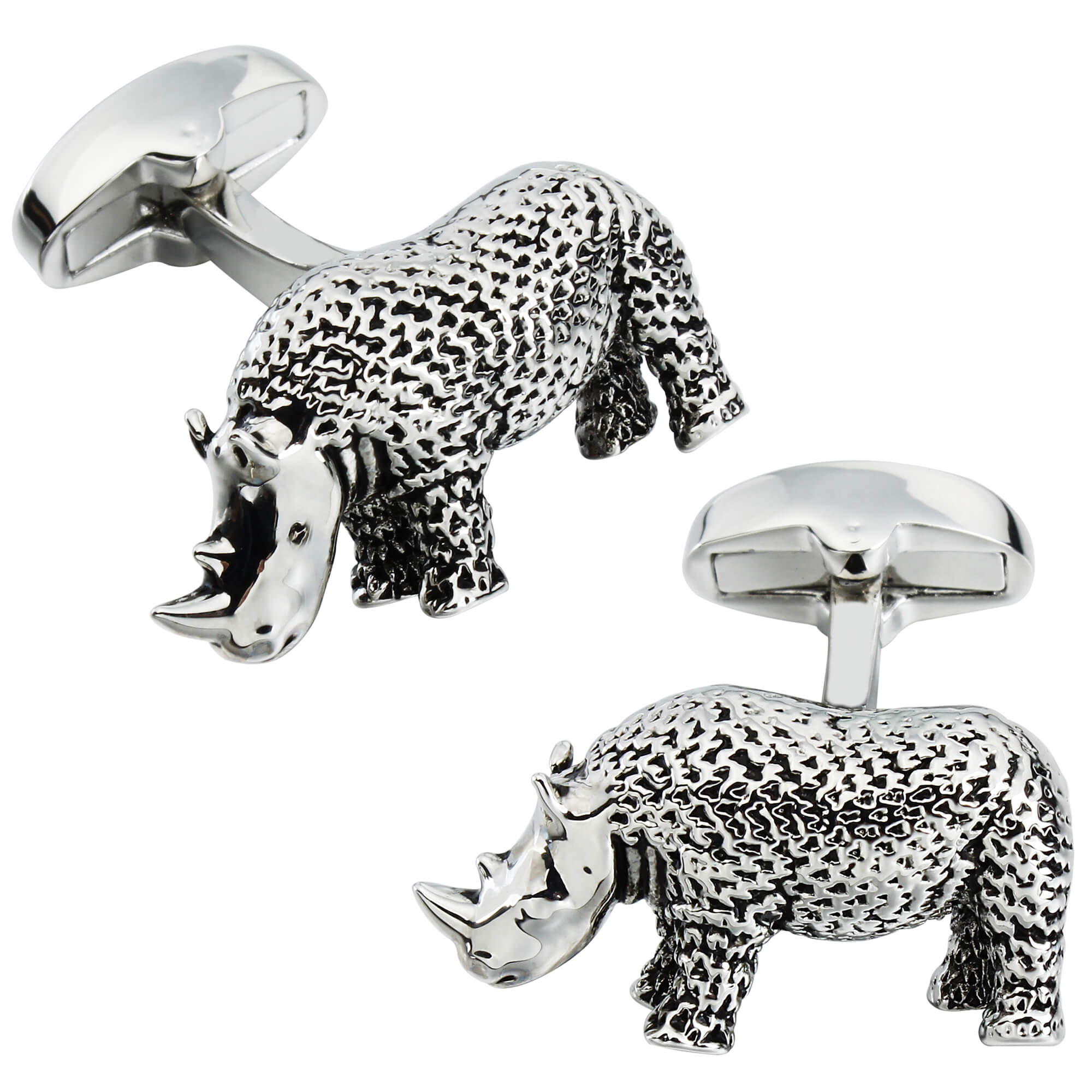 Textured Rhino Cufflinks