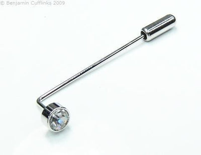 Crystal Solitaire Stick Pin