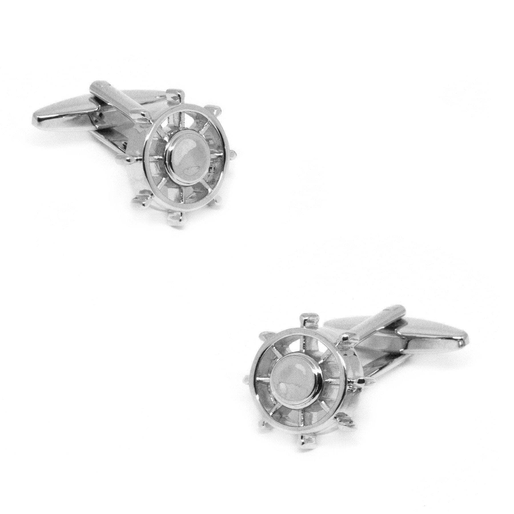 Silver Wheel Fidget Spinner Cufflinks Novelty Cufflinks Clinks Australia 