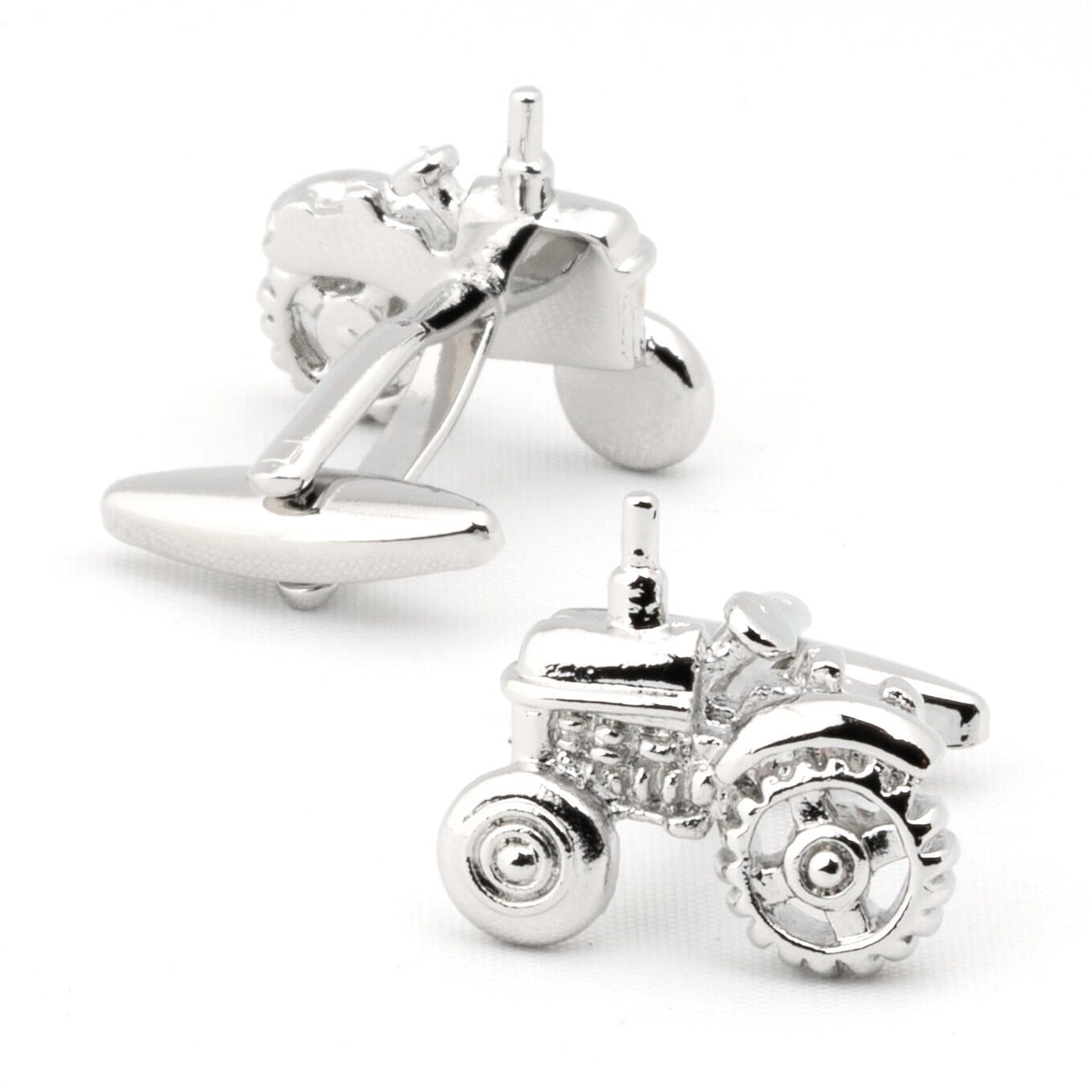 Silver Tractor Cufflinks Novelty Cufflinks Clinks Australia 