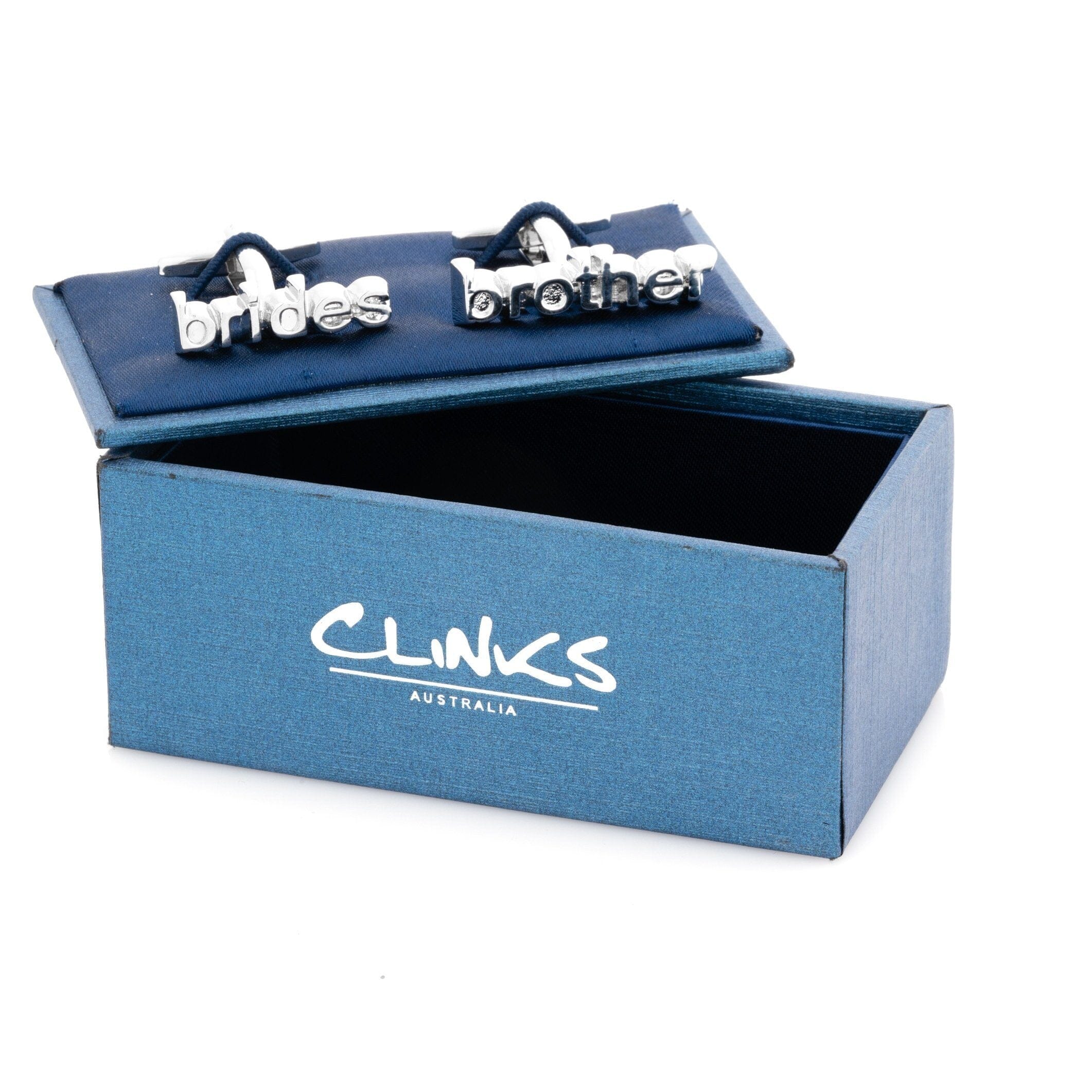 Brides Brother cut-out style Wedding cufflinks Wedding Cufflinks Clinks Australia 