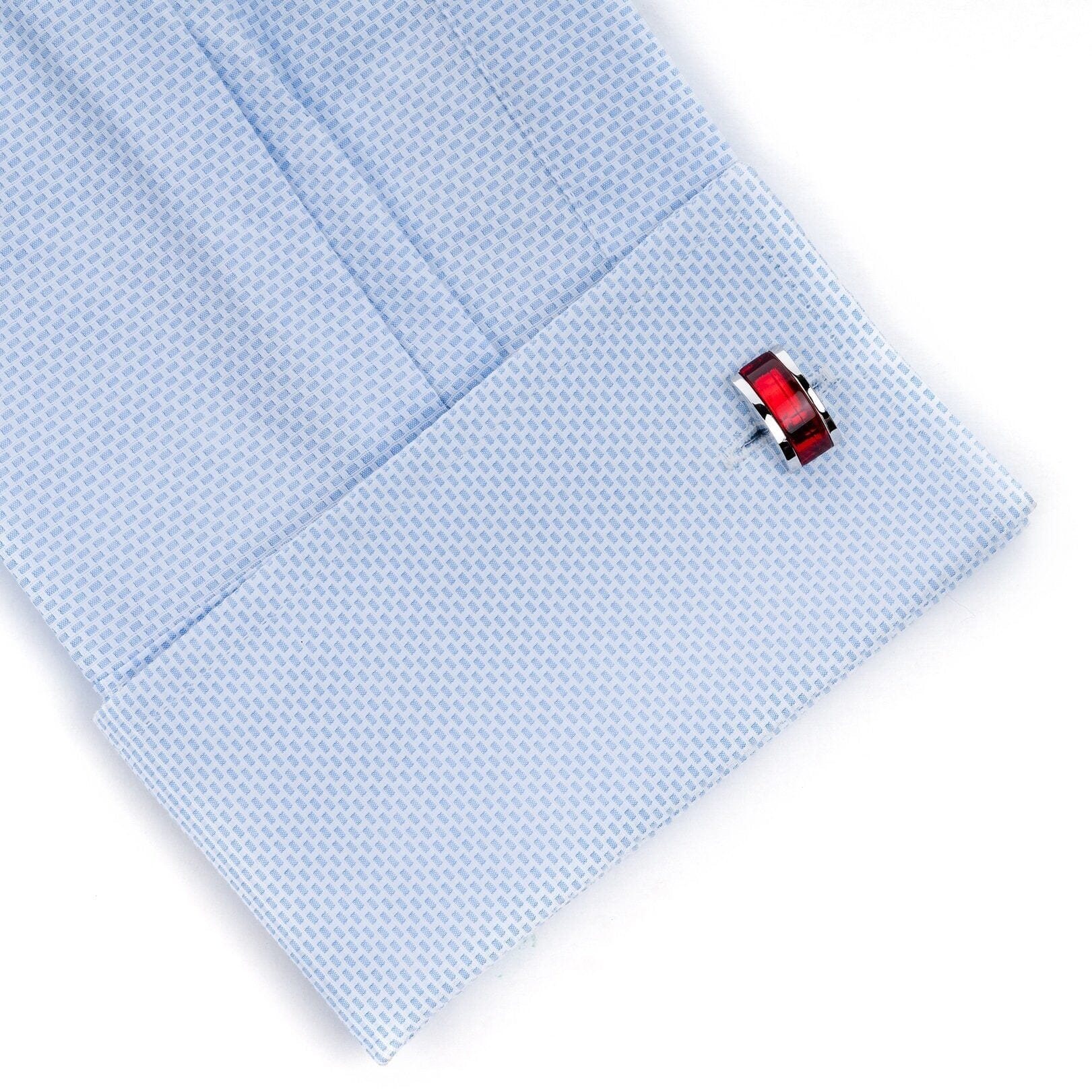 Ruby Red Cateye Cufflinks Classic & Modern Cufflinks Clinks Australia 