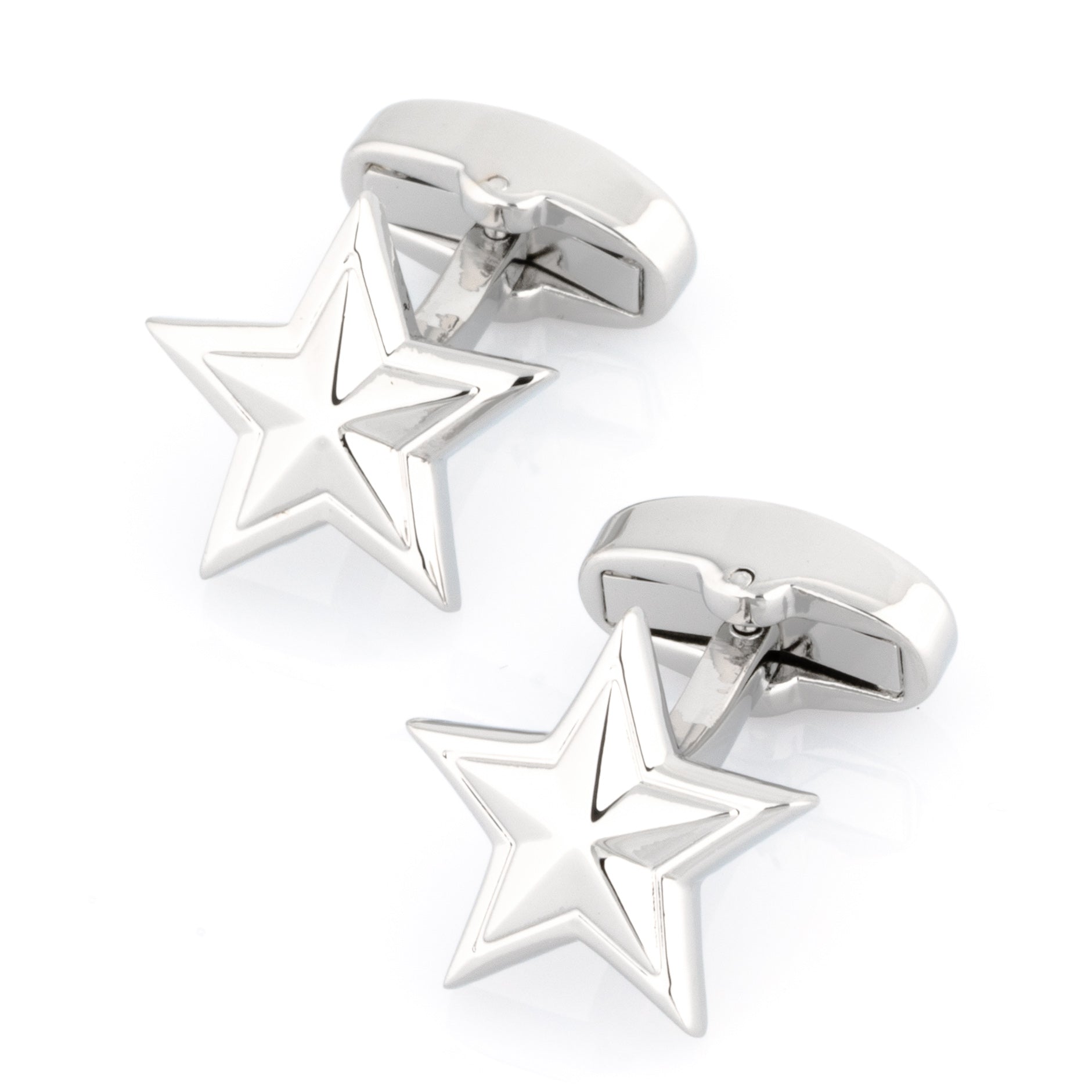 Silver Star Cufflinks