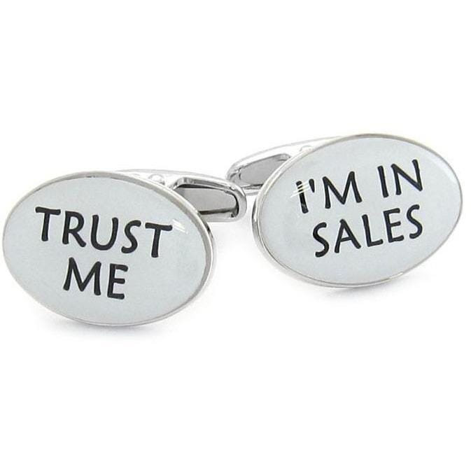 Trust Me, I'm in Sales Cufflinks Novelty Cufflinks Clinks Australia 