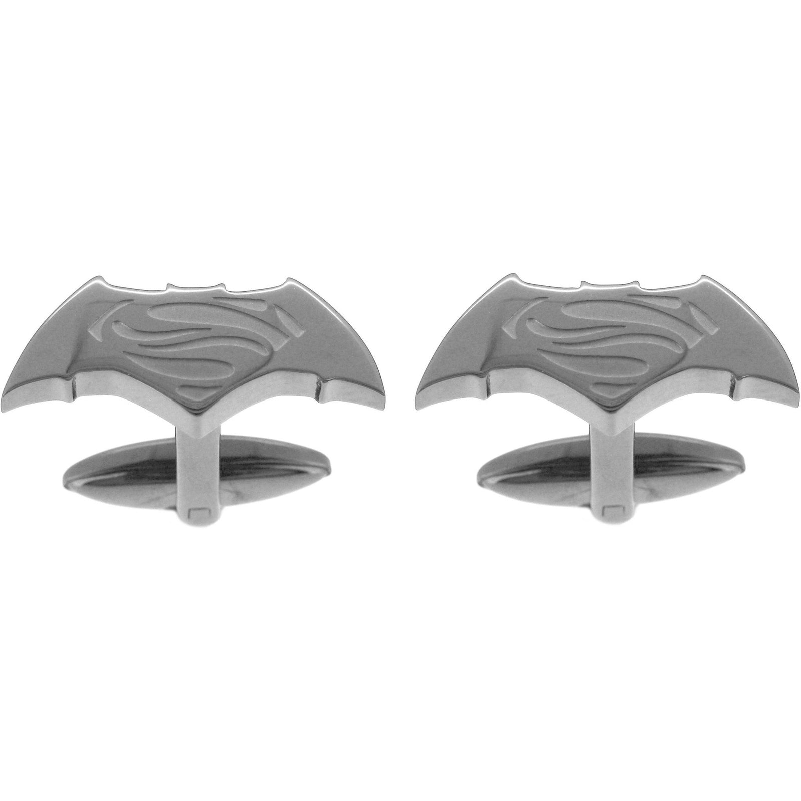 Batman v Superman Cufflinks Silver, Silver Cufflinks, CL5818, Mens Cufflinks, Cufflinks, Cuffed, Clinks, Clinks Australia