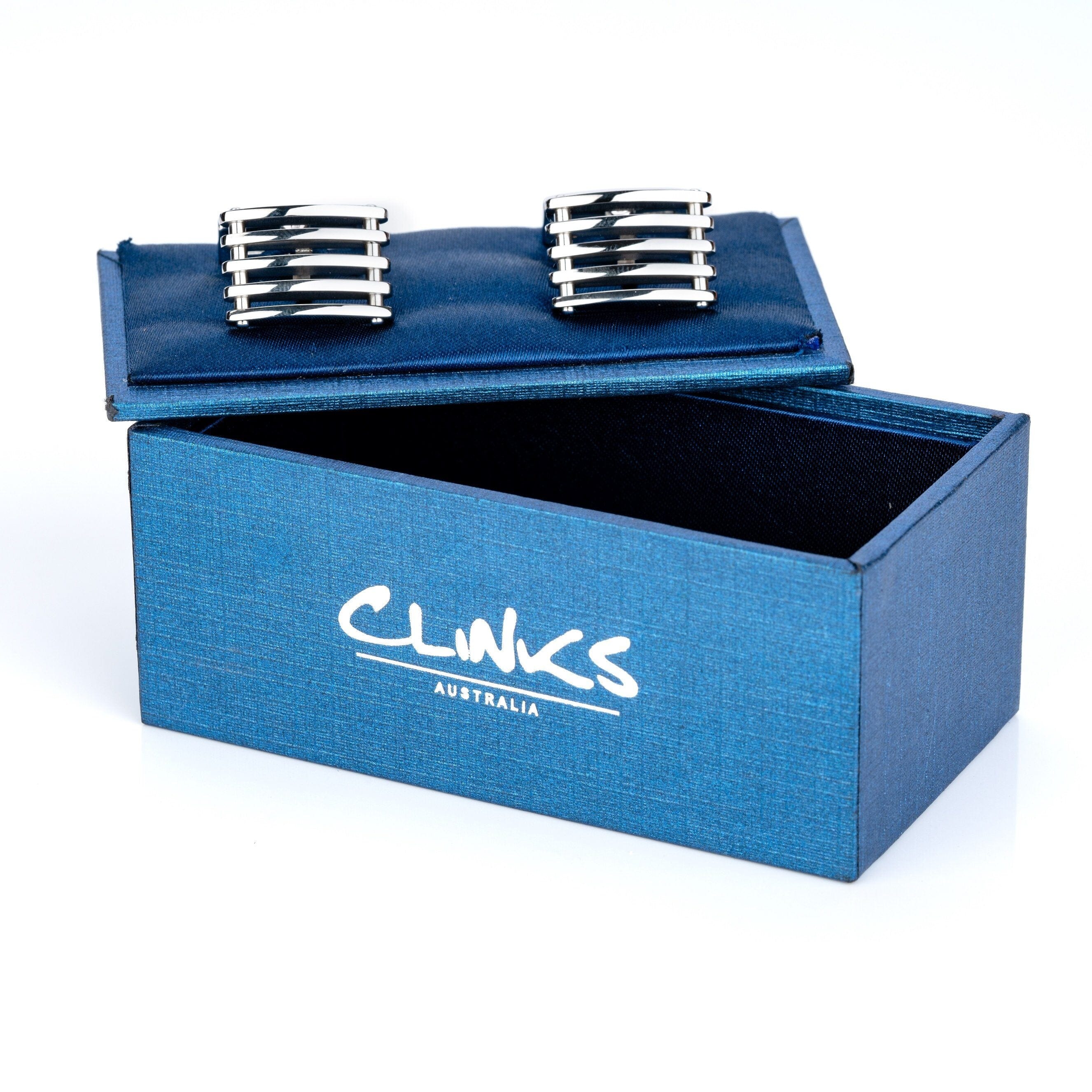 Steel Bar Cufflinks Classic & Modern Cufflinks Clinks Australia 